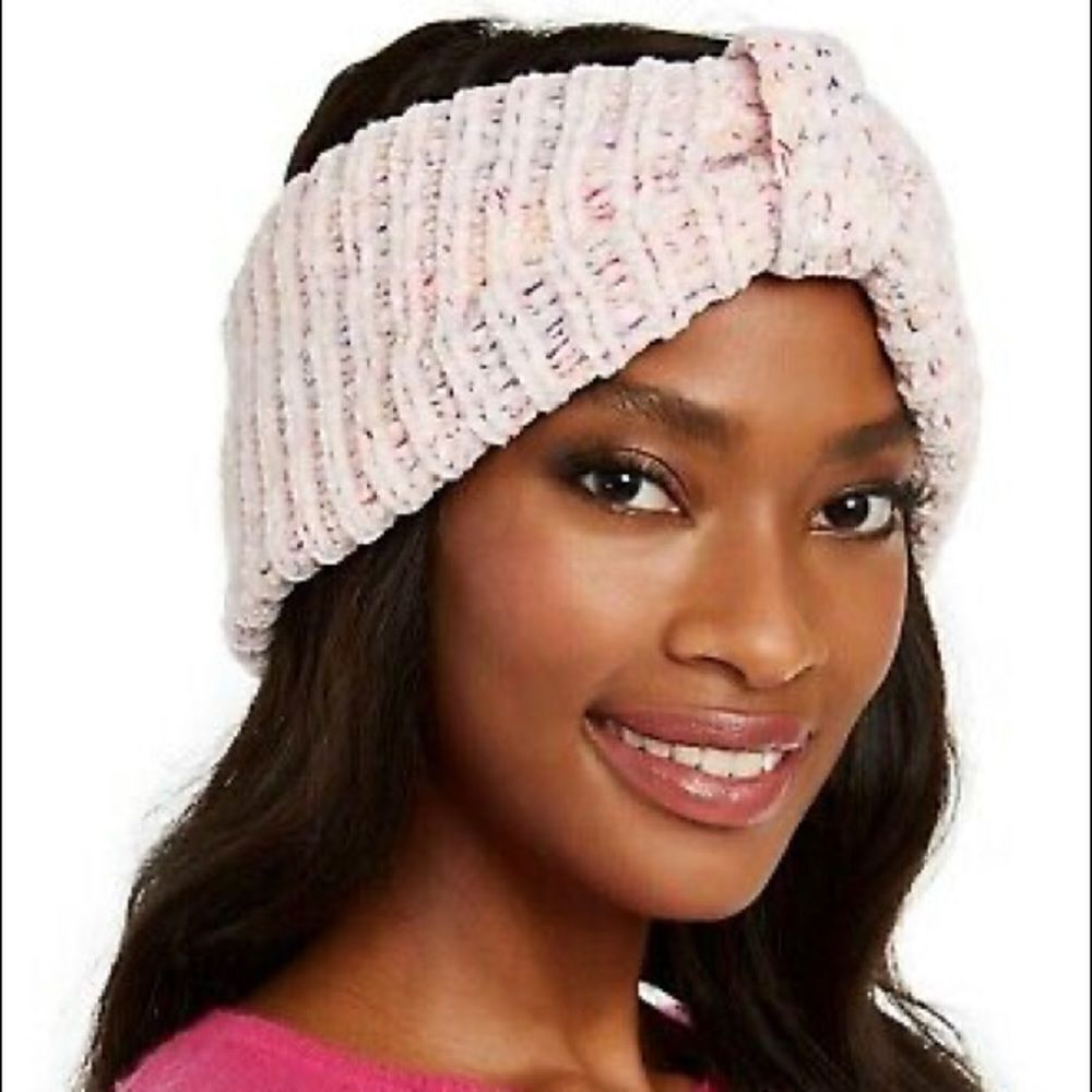 INC Space-Dyed Chenille Bow Ivory Headwrap NWT